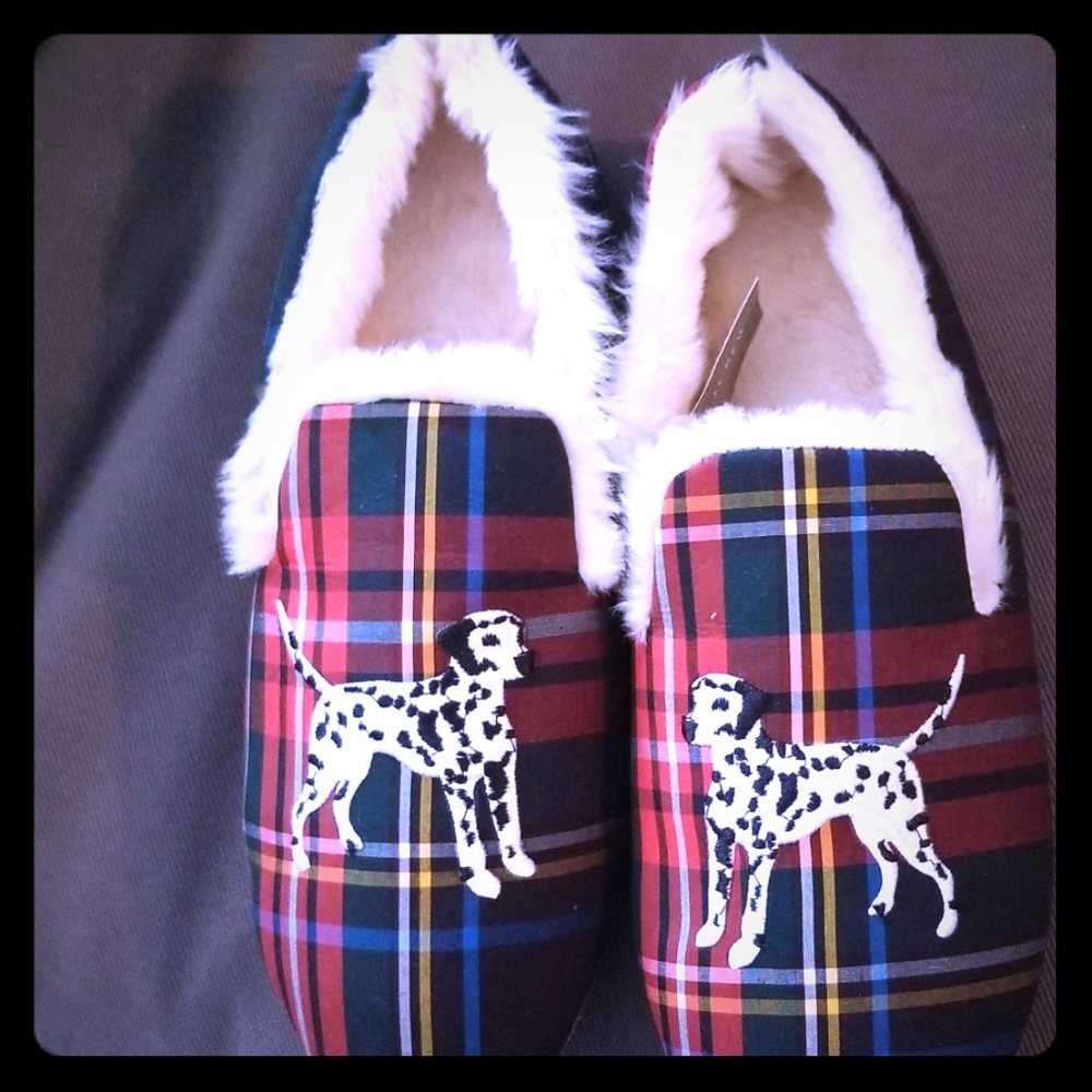 jcrew plaid slippers